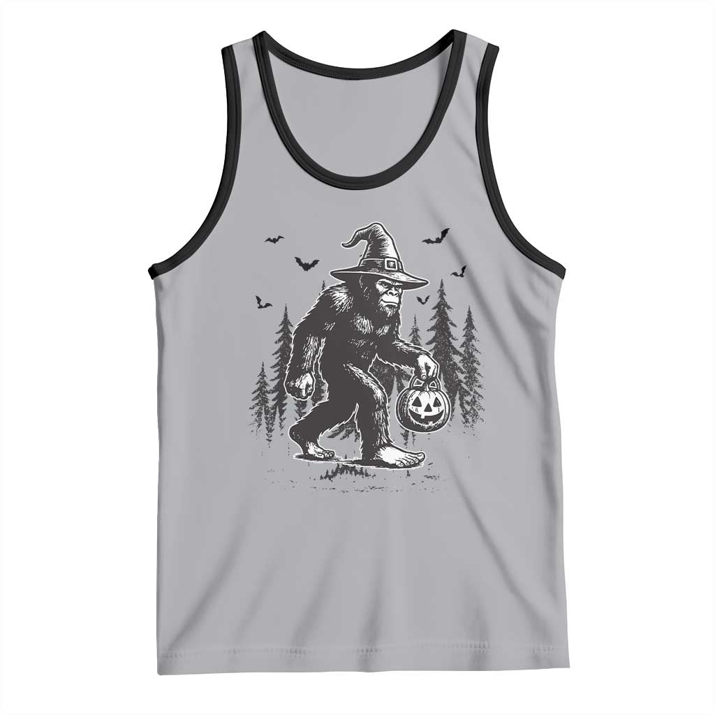 Funny Halloween Gift Tank Top Bigfoot Witch Costume TS12 Athletic Heather Black Print Your Wear