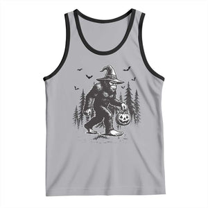 Funny Halloween Gift Tank Top Bigfoot Witch Costume TS12 Athletic Heather Black Print Your Wear