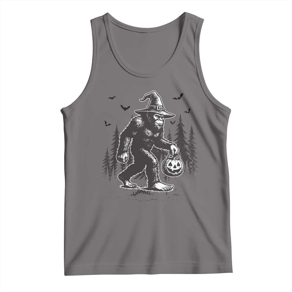 Funny Halloween Gift Tank Top Bigfoot Witch Costume TS12 Deep Heather Print Your Wear