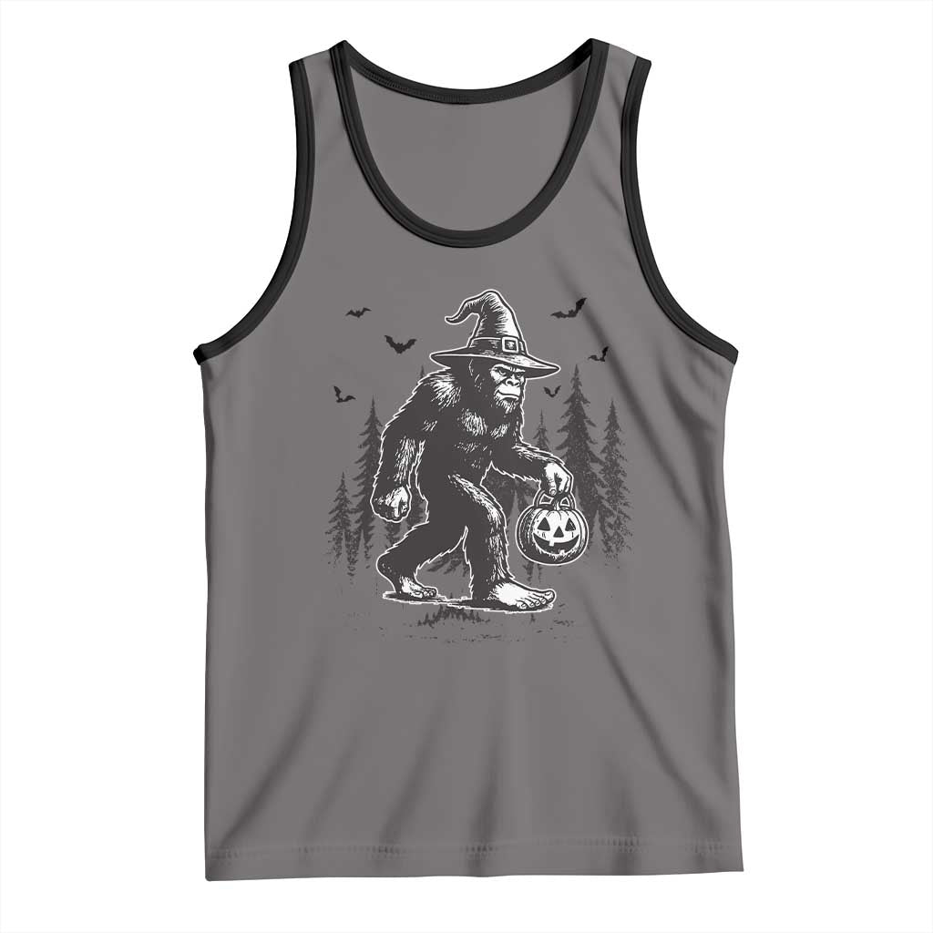 Funny Halloween Gift Tank Top Bigfoot Witch Costume TS12 Deep Heather Black Print Your Wear