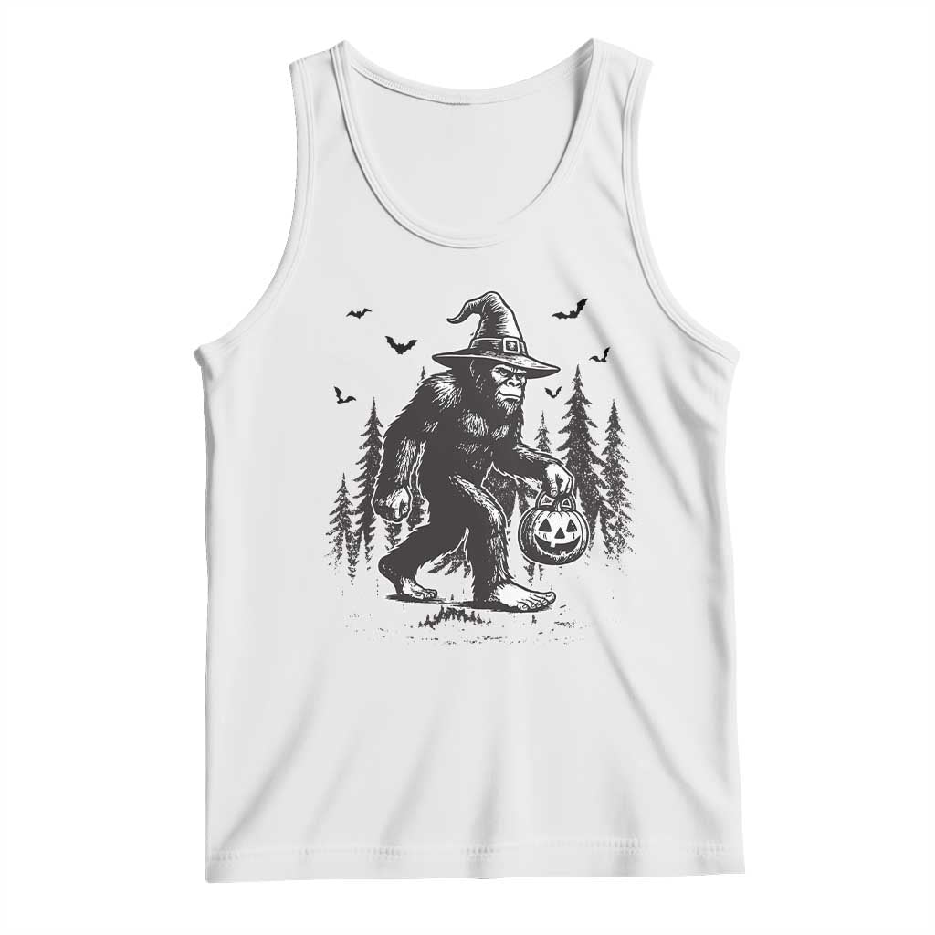 Funny Halloween Gift Tank Top Bigfoot Witch Costume TS12 White Print Your Wear