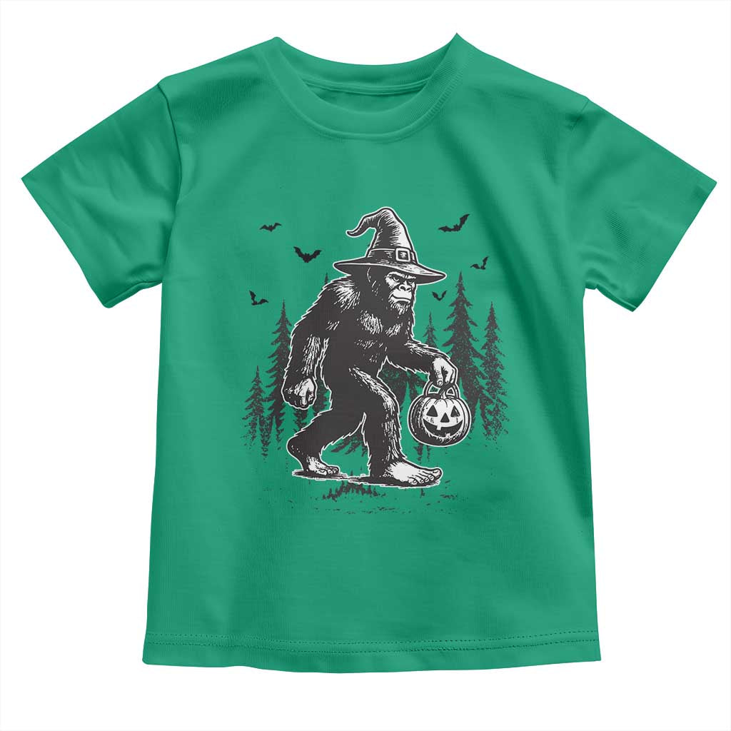 Funny Halloween Gift Toddler T Shirt Bigfoot Witch Costume TS12 Irish Green Print Your Wear