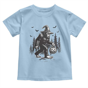 Funny Halloween Gift Toddler T Shirt Bigfoot Witch Costume TS12 Light Blue Print Your Wear