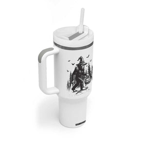 Funny Halloween Gift Tumbler With Handle Bigfoot Witch Costume TS12 Print Your Wear
