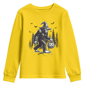 Funny Halloween Gift Youth Sweatshirt Bigfoot Witch Costume TS12 Daisy Print Your Wear