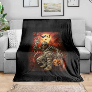 Halloween Mummy Bigfoot Throw Blanket Funny Cryptid Gift TS12 Print Your Wear