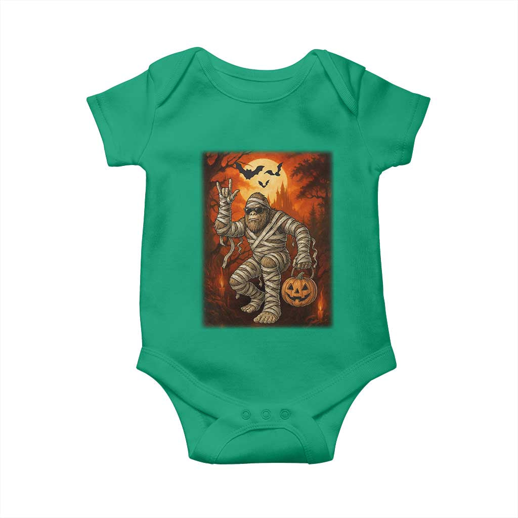 Halloween Mummy Bigfoot Baby Onesie Funny Cryptid Gift TS12 Irish Green Print Your Wear