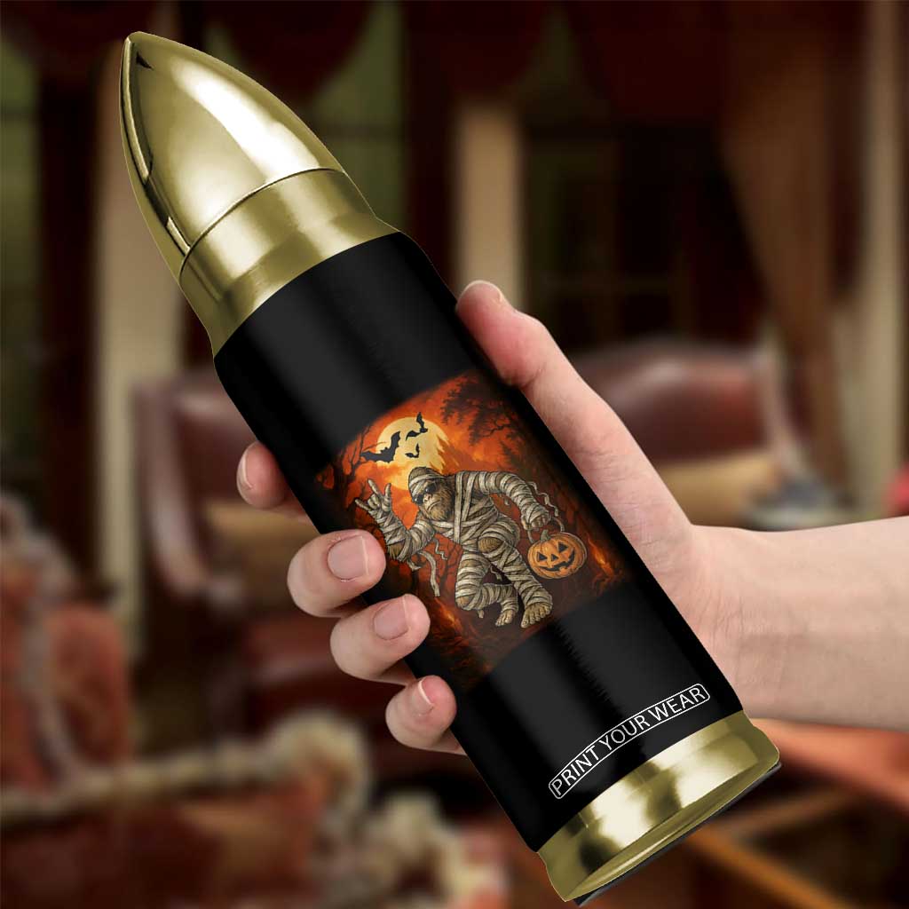 Halloween Mummy Bigfoot Bullet Tumbler Funny Cryptid Gift TS12 Print Your Wear