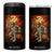 Halloween Mummy Bigfoot 4 in 1 Can Cooler Tumbler Funny Cryptid Gift TS12 One Size: 16 oz Black Print Your Wear