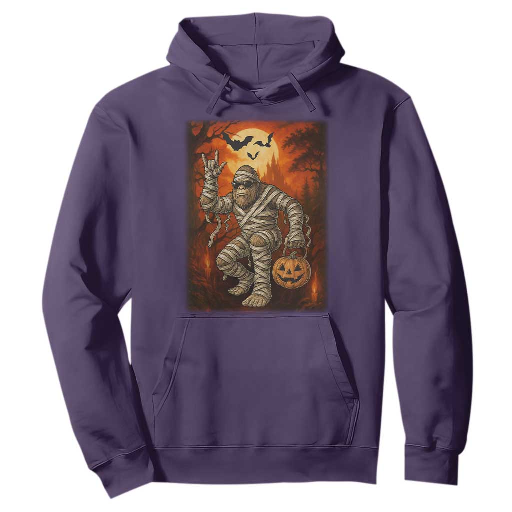 Halloween Mummy Bigfoot Hoodie Funny Cryptid Gift TS12 Purple Print Your Wear