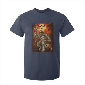 Halloween Mummy Bigfoot T Shirt For Kid Funny Cryptid Gift TS12 Navy Print Your Wear
