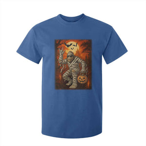 Halloween Mummy Bigfoot T Shirt For Kid Funny Cryptid Gift TS12 Royal Blue Print Your Wear
