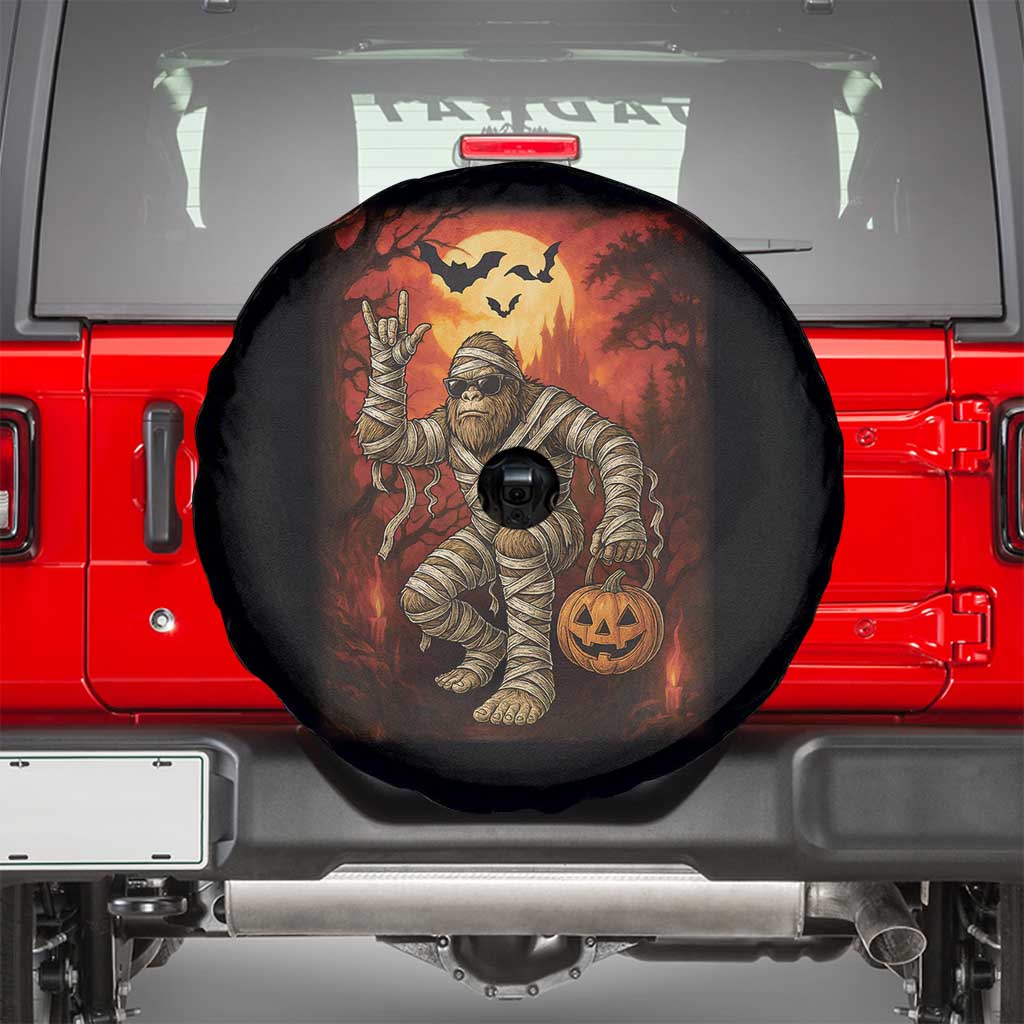 Halloween Mummy Bigfoot Spare Tire Cover Funny Cryptid Gift TS12 Black Print Your Wear
