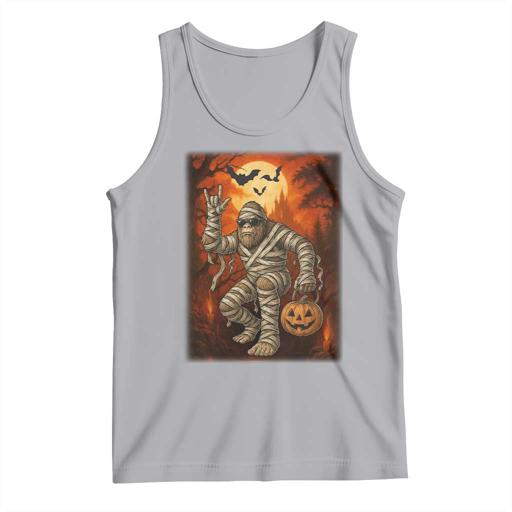 Halloween Mummy Bigfoot Tank Top Funny Cryptid Gift TS12 Athletic Heather Print Your Wear