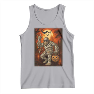 Halloween Mummy Bigfoot Tank Top Funny Cryptid Gift TS12 Athletic Heather Print Your Wear