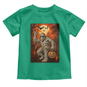Halloween Mummy Bigfoot Toddler T Shirt Funny Cryptid Gift TS12 Irish Green Print Your Wear