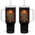 Halloween Mummy Bigfoot Tumbler With Handle Funny Cryptid Gift TS12 One Size: 40 oz Black Print Your Wear