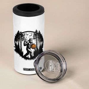 Funny Halloween Bigfoot With Jack O Lantern 4 in 1 Can Cooler Tumbler TS12 Print Your Wear