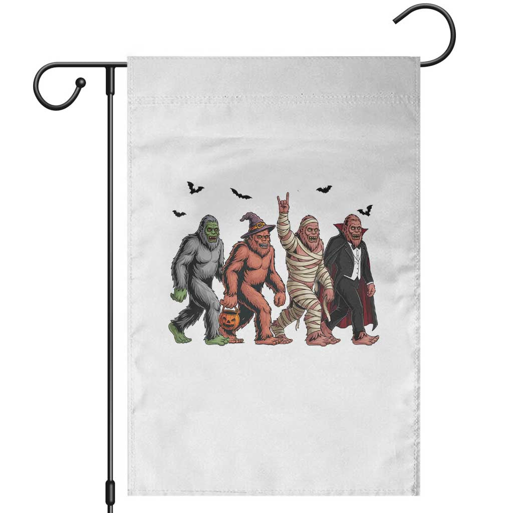 Funny Halloween Garden Flag Bigfoot Monster Cosplay Characters TS12 White Print Your Wear