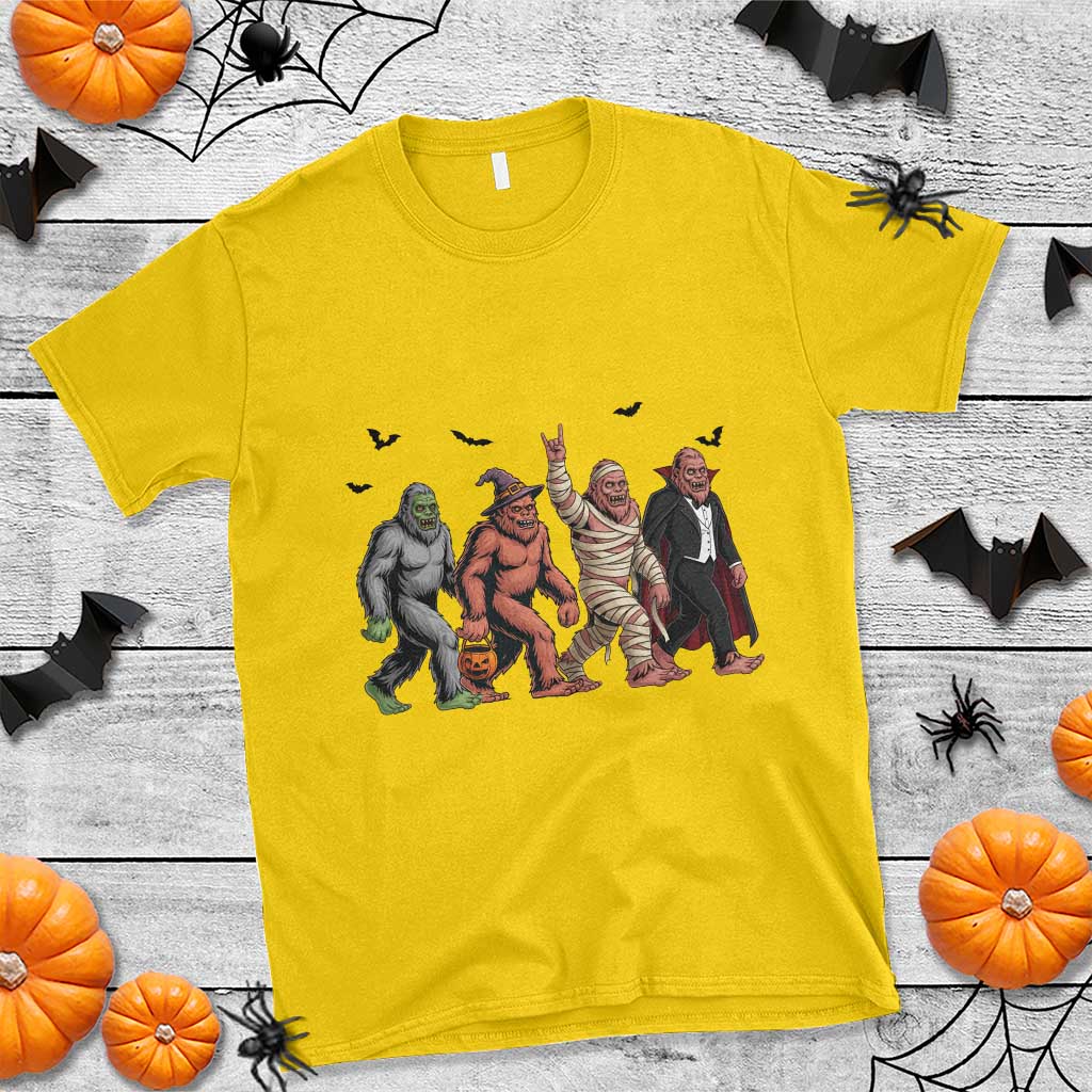 Funny Halloween T Shirt Bigfoot Monster Cosplay Characters TS12 Daisy Print Your Wear