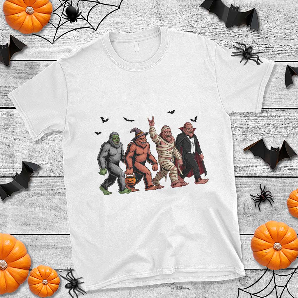 Funny Halloween T Shirt Bigfoot Monster Cosplay Characters TS12 White Print Your Wear