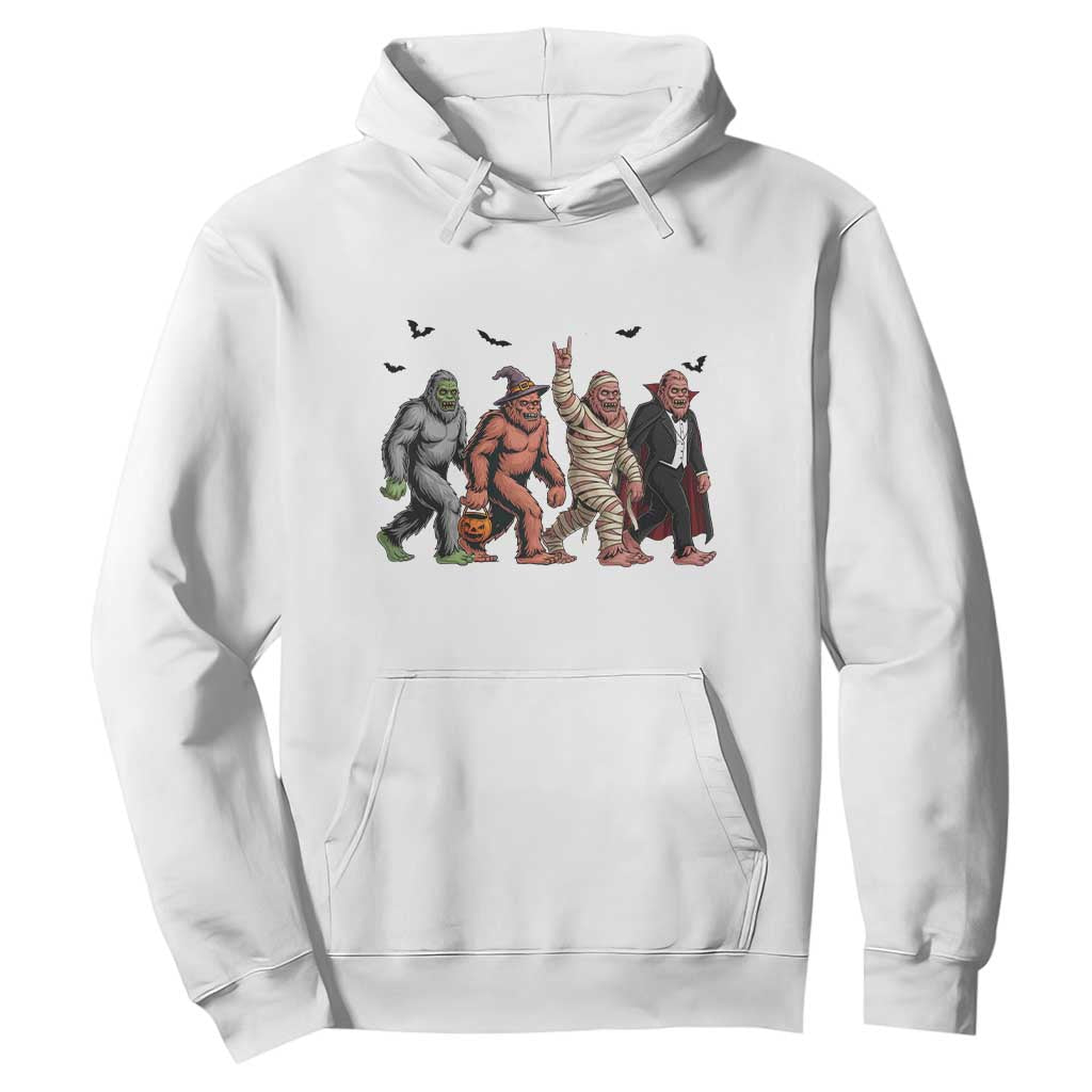 Funny Halloween Hoodie Bigfoot Monster Cosplay Characters TS12 White Print Your Wear
