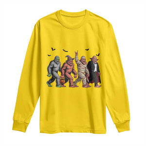 Funny Halloween Long Sleeve Shirt Bigfoot Monster Cosplay Characters TS12 Daisy Print Your Wear