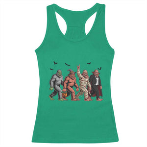 Funny Halloween Racerback Tank Top Bigfoot Monster Cosplay Characters TS12 Irish Green Print Your Wear