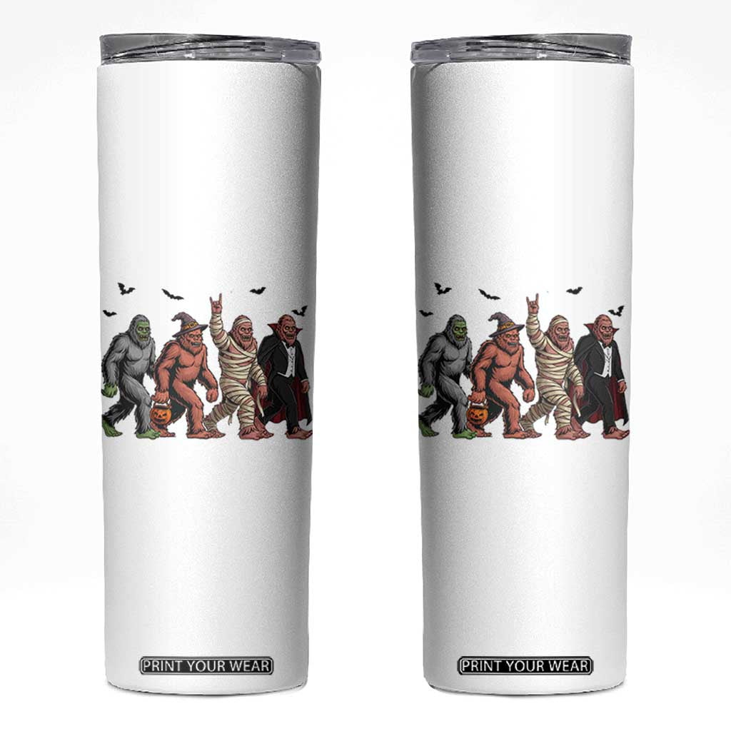 Funny Halloween Skinny Tumbler Bigfoot Monster Cosplay Characters TS12 White Print Your Wear