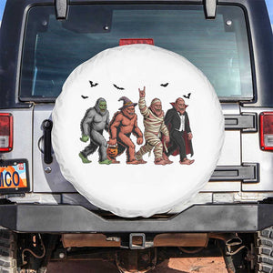 Funny Halloween Spare Tire Cover Bigfoot Monster Cosplay Characters TS12 No hole White Print Your Wear