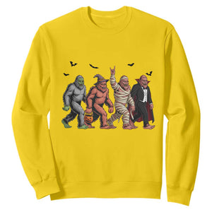 Funny Halloween Sweatshirt Bigfoot Monster Cosplay Characters TS12 Daisy Print Your Wear