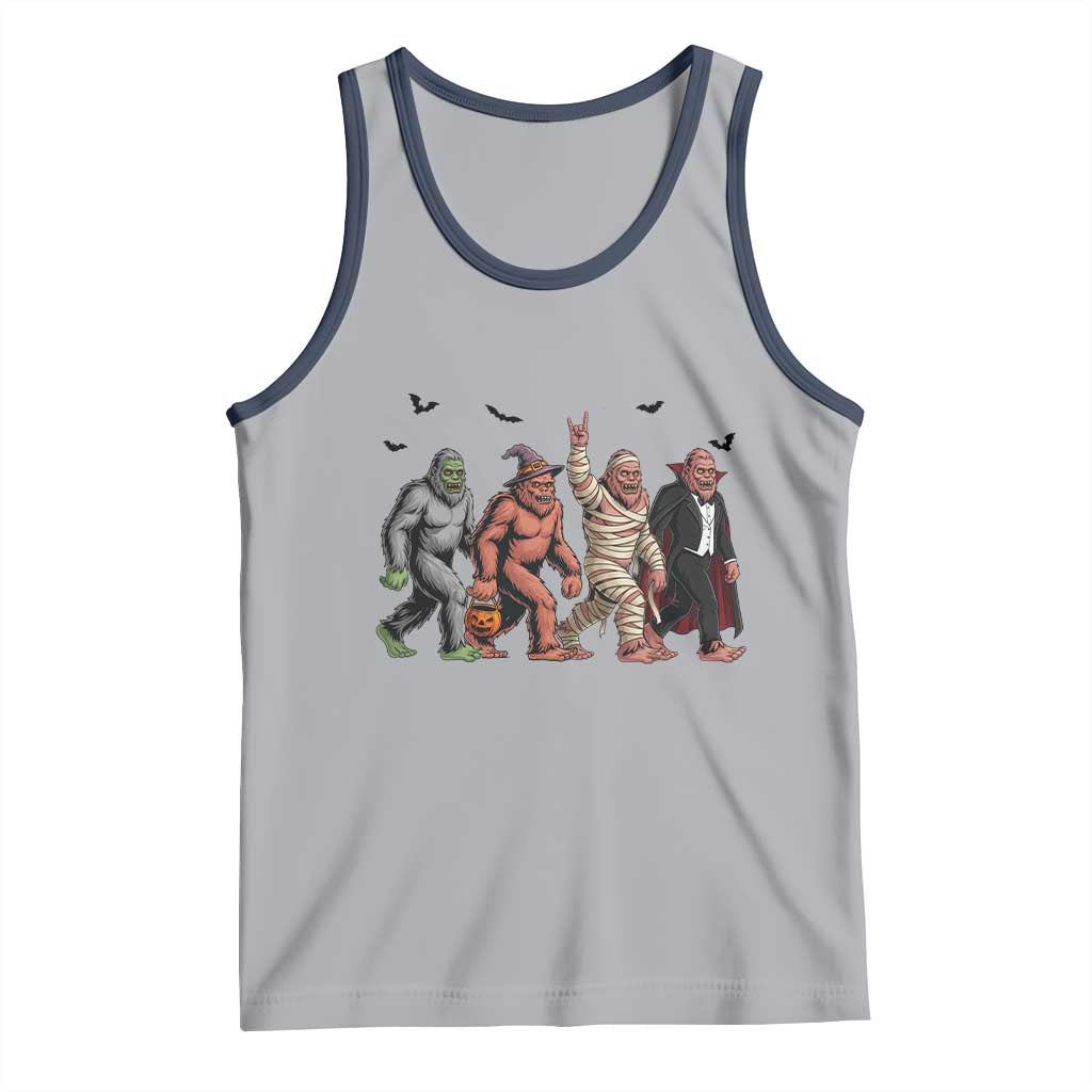 Funny Halloween Tank Top Bigfoot Monster Cosplay Characters TS12 Athletic Heather Navy Print Your Wear