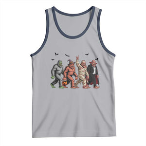 Funny Halloween Tank Top Bigfoot Monster Cosplay Characters TS12 Athletic Heather Navy Print Your Wear