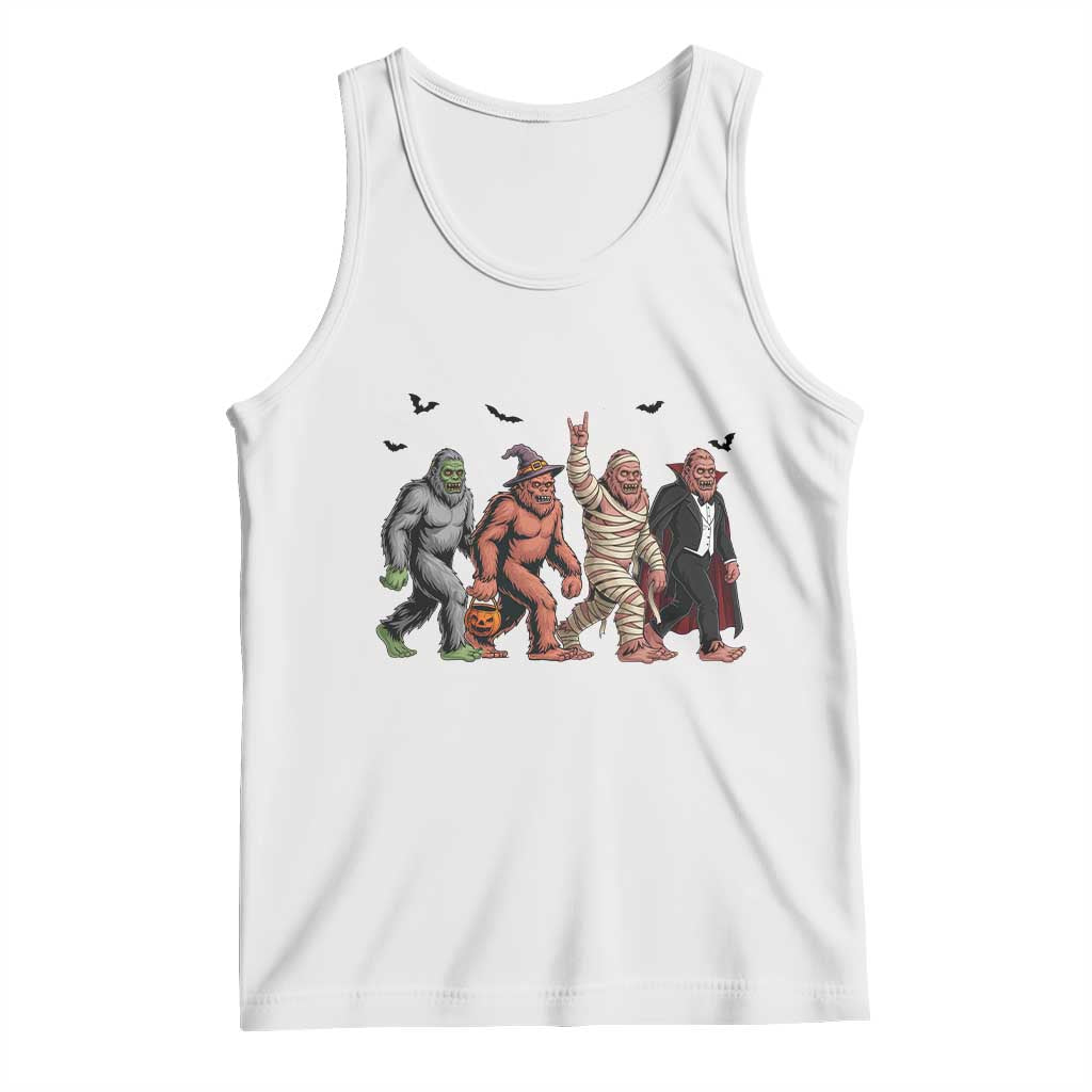 Funny Halloween Tank Top Bigfoot Monster Cosplay Characters TS12 White Print Your Wear