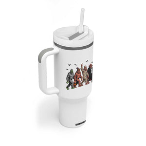 Funny Halloween Tumbler With Handle Bigfoot Monster Cosplay Characters TS12 Print Your Wear