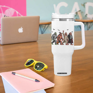 Funny Halloween Tumbler With Handle Bigfoot Monster Cosplay Characters TS12 Print Your Wear
