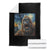 Funny Halloween Throw Blanket Bigfoot Selfie With Ghost Starry Night Art TS12 Black Print Your Wear