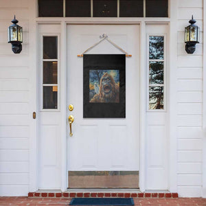 Funny Halloween Garden Flag Bigfoot Selfie With Ghost Starry Night Art TS12 Print Your Wear