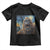 Funny Halloween Toddler T Shirt Bigfoot Selfie With Ghost Starry Night Art TS12 Black Print Your Wear