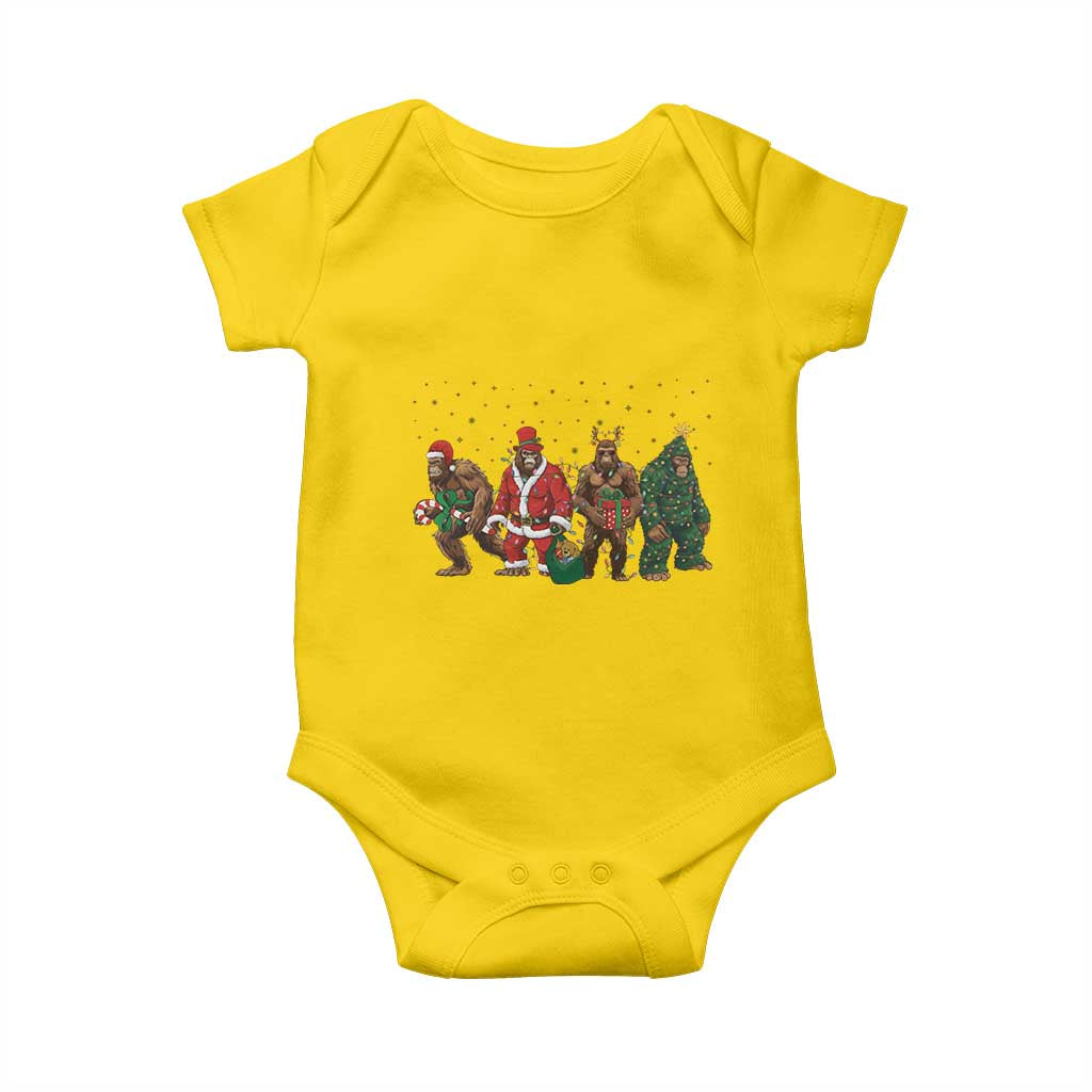 Bigfoot Christmas Cosplay Baby Onesie Funny Holiday Gift TS12 Daisy Print Your Wear