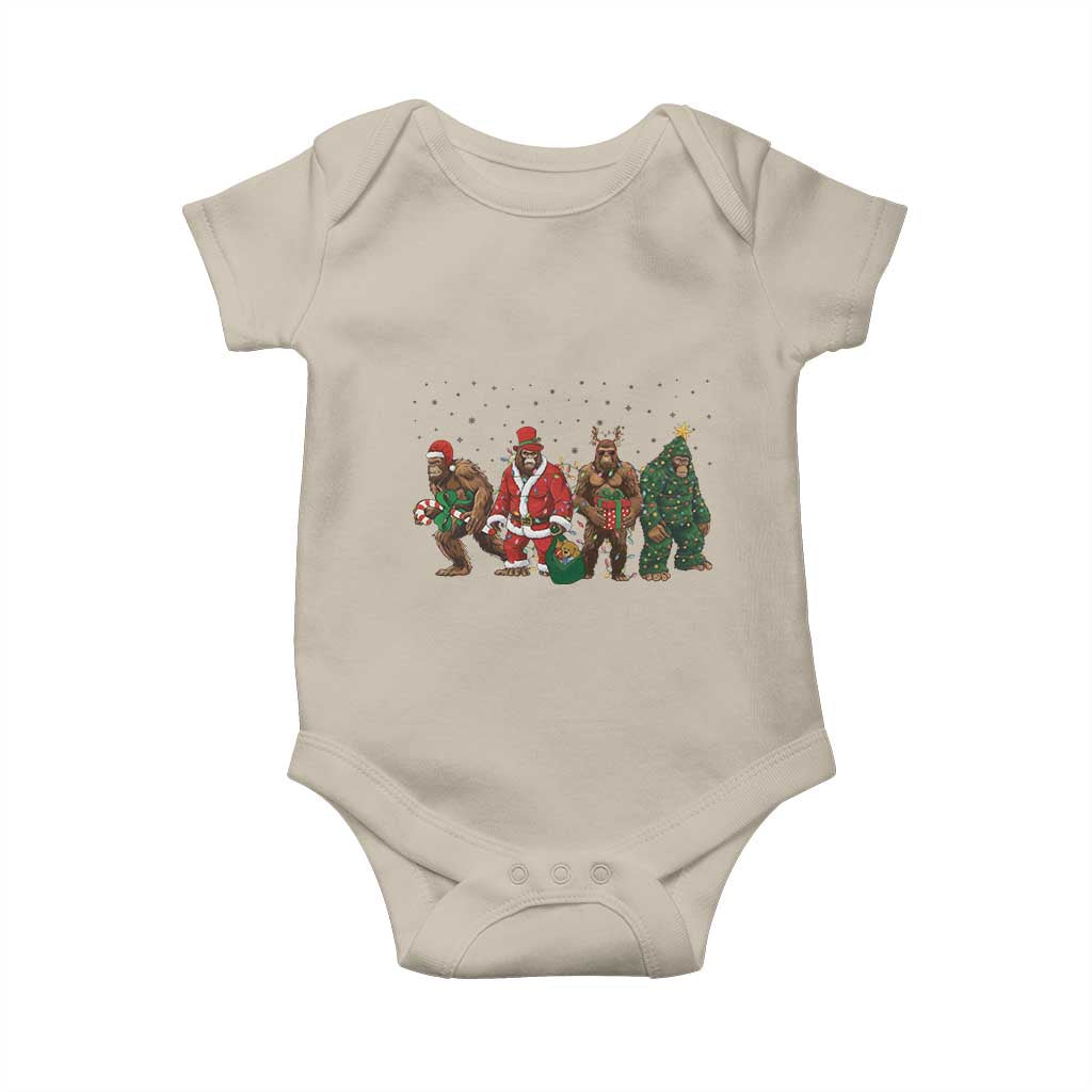 Bigfoot Christmas Cosplay Baby Onesie Funny Holiday Gift TS12 Sand Print Your Wear