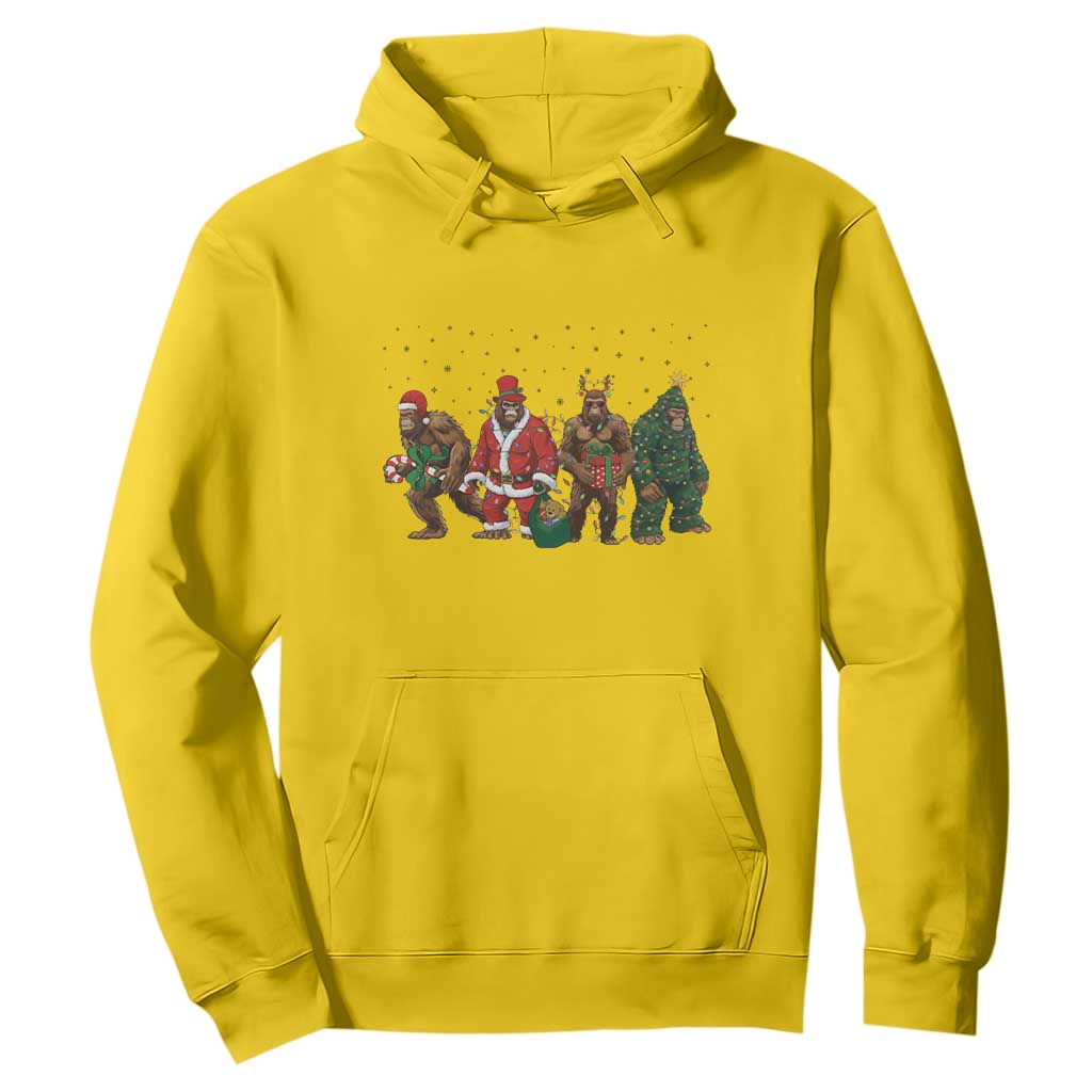 Bigfoot Christmas Cosplay Hoodie Funny Holiday Gift TS12 Daisy Print Your Wear