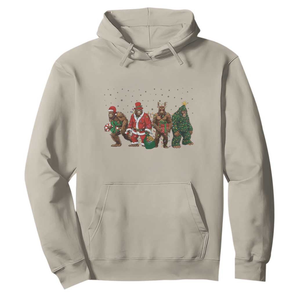 Bigfoot Christmas Cosplay Hoodie Funny Holiday Gift TS12 Sand Print Your Wear