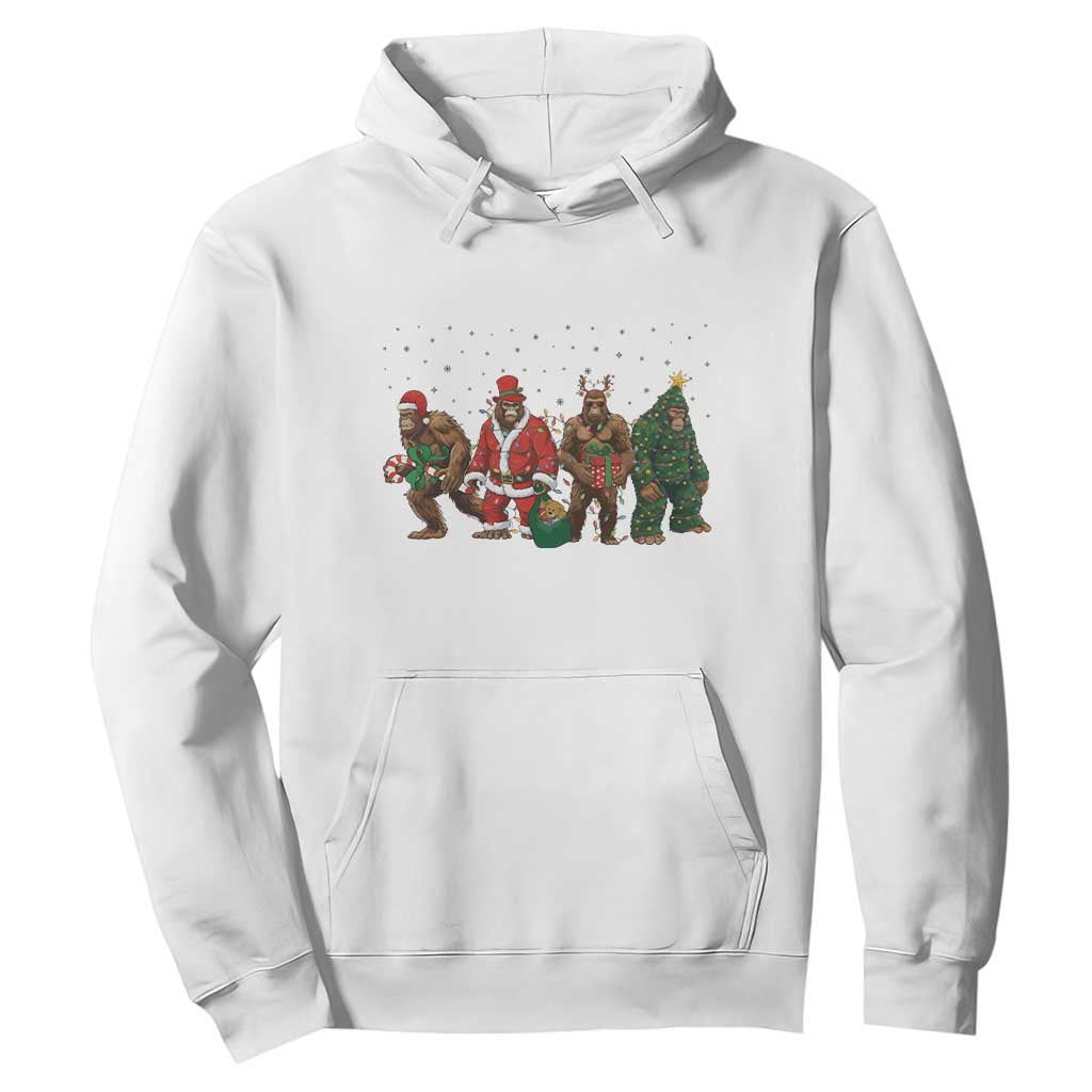 Bigfoot Christmas Cosplay Hoodie Funny Holiday Gift TS12 White Print Your Wear