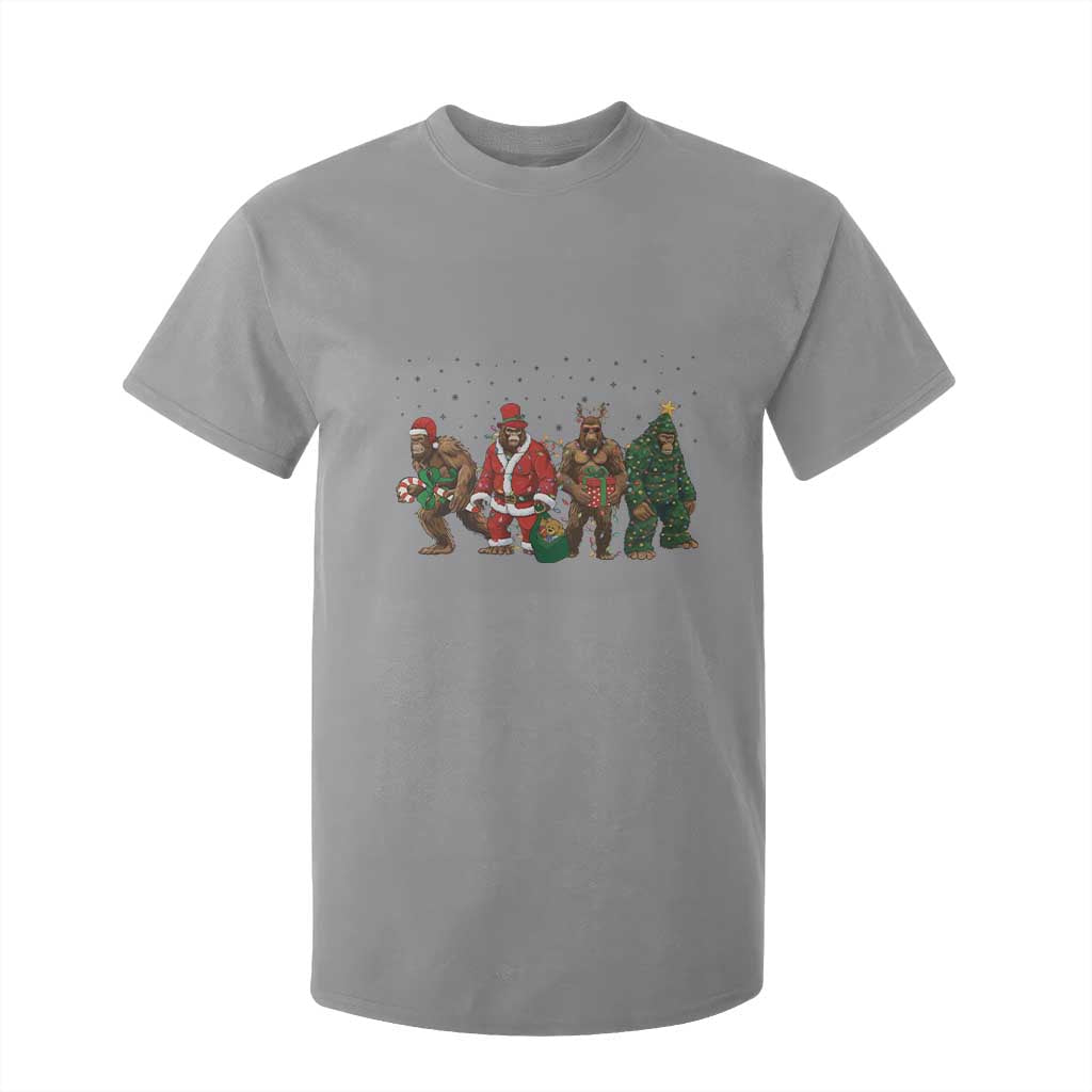 Bigfoot Christmas Cosplay T Shirt For Kid Funny Holiday Gift TS12 Sport Gray Print Your Wear