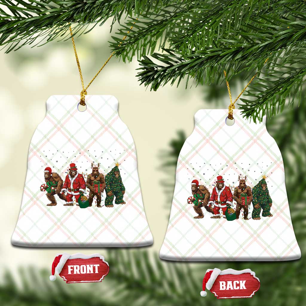 Bigfoot Xmas Cosplay Ceramic Ornament Funny Holiday Gift TS12 Print Your Wear