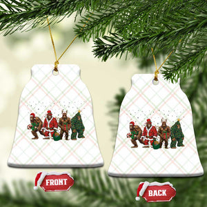 Bigfoot Xmas Cosplay Ceramic Ornament Funny Holiday Gift TS12 Print Your Wear