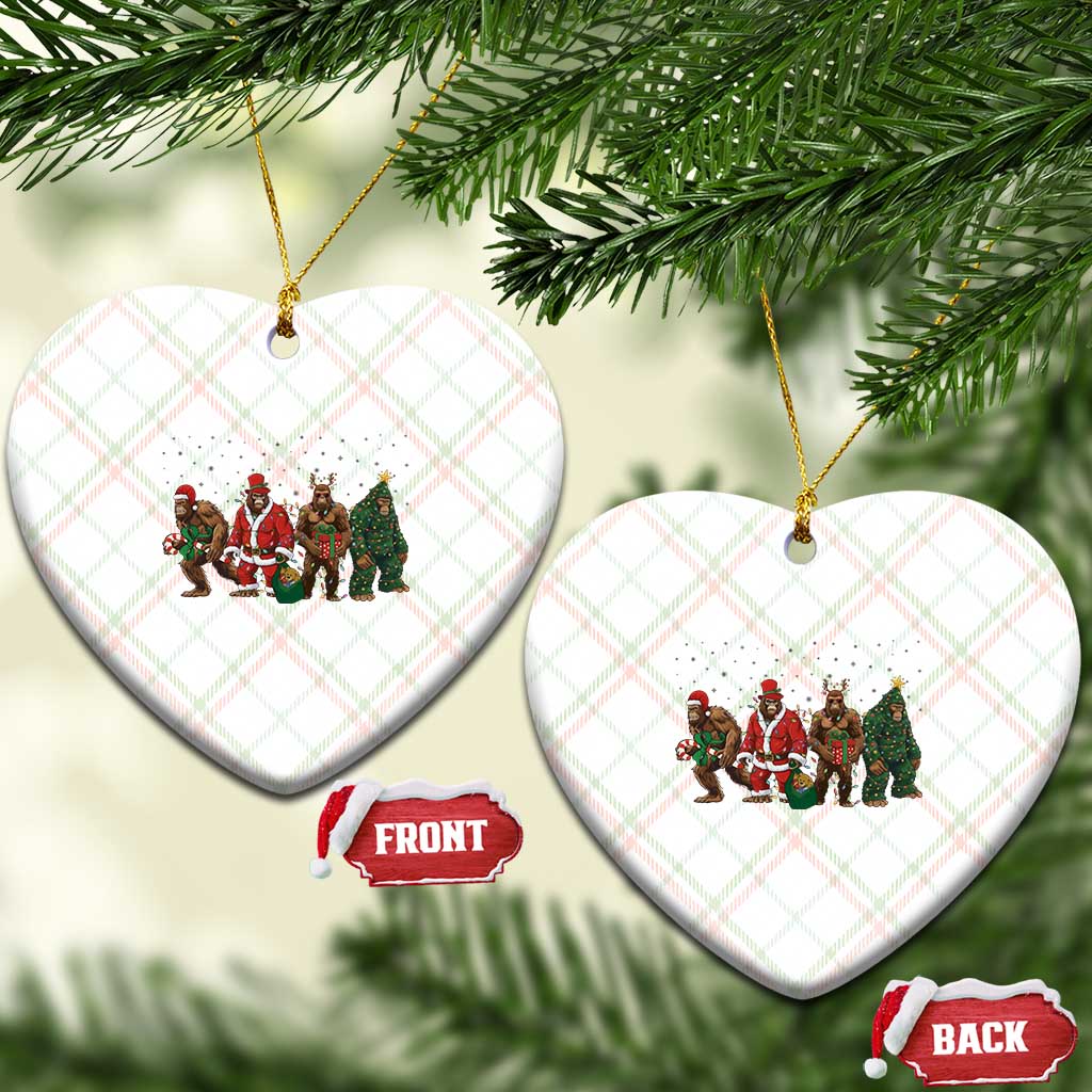 Bigfoot Xmas Cosplay Ceramic Ornament Funny Holiday Gift TS12 Print Your Wear