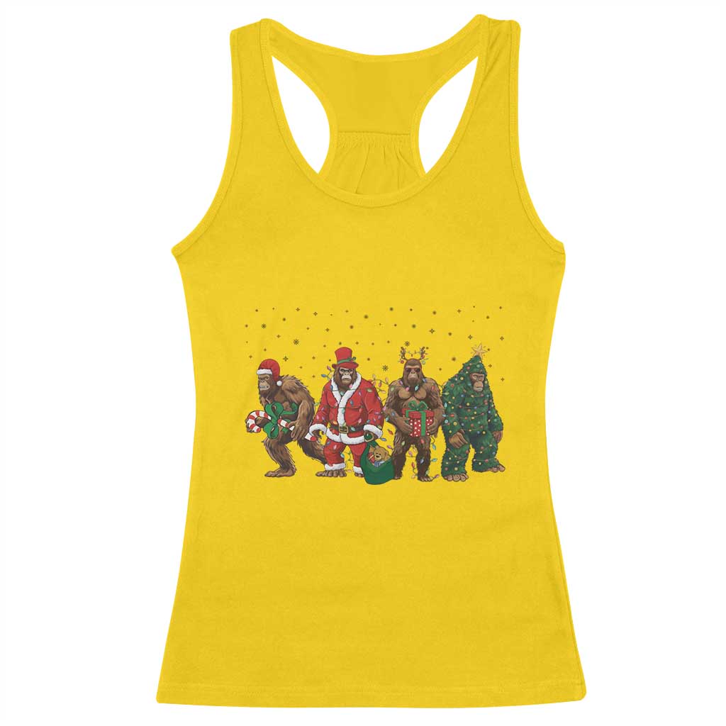 Bigfoot Christmas Cosplay Racerback Tank Top Funny Holiday Gift TS12 Daisy Print Your Wear