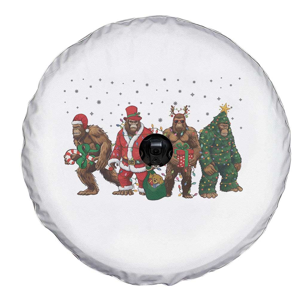 Bigfoot Christmas Cosplay Spare Tire Cover Funny Holiday Gift TS12 Print Your Wear